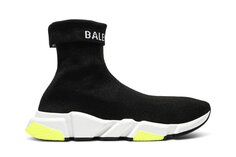 Кроссовки Balenciaga Speed Sneaker Cuffed &apos;Black Yellow&apos;, черный
