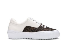 Кроссовки Fendi Force Lace-Up Sneaker &apos;White Brown&apos;, белый