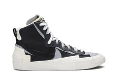 Кроссовки Nike sacai x Blazer Mid &apos;Black Grey&apos;, черный