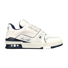 Кроссовки Louis Vuitton Trainer Low &apos;#54 Signature - White Marine&apos;, белый