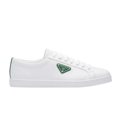 Кроссовки Prada Brushed Leather Sneaker &apos;White Green&apos;, белый