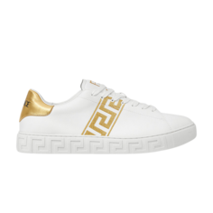 Кроссовки Versace Embroidered Greca Sneaker &apos;White Gold&apos;, белый
