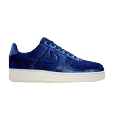 Кроссовки Nike Air Force 1 Low &apos;07 Premium &apos;Blue Velour&apos;, синий