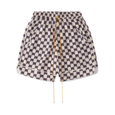 Шорты Rhude Checkered Pajama &apos;Cream/Brown&apos;, белый