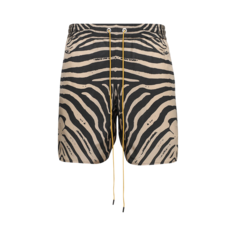 Шорты Rhude Zebra Silk &apos;Black/Tan&apos;, черный