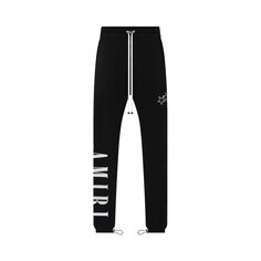 Спортивные брюки Amiri Vertical Logos &apos;Black&apos;, черный