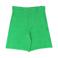 Шорты Bottega Veneta Jacquard Toweling &apos;Green&apos;, зеленый