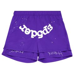 Шорты Sp5der Logo &apos;Grape&apos;, фиолетовый