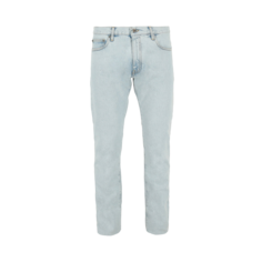 Джинсы Off-White Diag Tab Slim &apos;Bleach Blue&apos;, синий