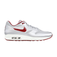 Кроссовки Nike Air Max 1 Hyp QS &apos;Silver Deep Red&apos;, серебряный