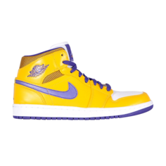 Кроссовки Air Jordan 1 Mid &apos;Lakers&apos;, золотой