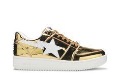 Кроссовки BAPE Bapesta Low &apos;Gold Foil&apos;, золотой