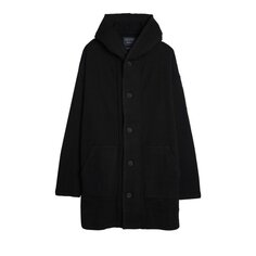 Пальто Yohji Yamamoto Pour Homme W/NY Fleece Re Hooded &apos;Black&apos;, черный