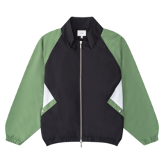 Куртка Rhude Color Block Track &apos;Black/Green/White&apos;, черный