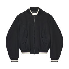 Куртка Dries Van Noten Heavy Wool Nylon Bomber &apos;Black&apos;, черный