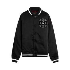 Куртка Air Jordan x PSG Varsity &apos;Black/Bordeaux/Gold/White&apos;, черный