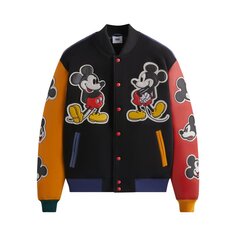 Куртка Kith For Mickey &amp; Friends Wool Varsity &apos;Black&apos;, черный