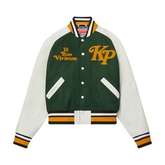 Куртка Kenzo By Verdy Varsity &apos;Dark Khaki&apos;, зеленый