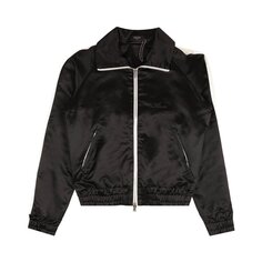 Куртка Amiri Full Zip Satin Track &apos;Black&apos;, черный