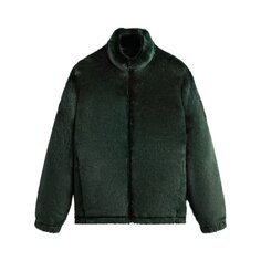 Куртка Kith Lloyd Faux Fur Track &apos;Stadium&apos;, зеленый