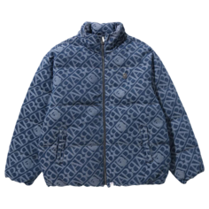 Куртка BAPE Denim Monogram Puffer Down &apos;Blue&apos;, синий