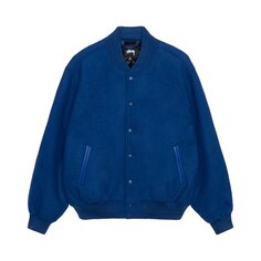 Куртка Stussy Sport Melton Varsity &apos;Royal&apos;, синий