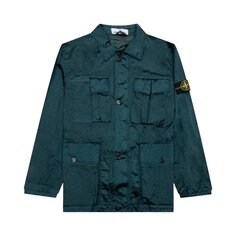 Куртка Stone Island Giubbotto Shirt &apos;Bottle Green&apos;, зеленый