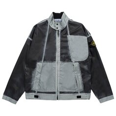 Куртка Stone Island Hand Sprayed Mussola Biker &apos;Sky Blue&apos;, синий