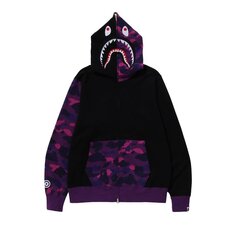 Худи BAPE Color Camo Shark Full Zip &apos;Purple&apos;, фиолетовый