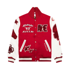 Куртка BAPE Multi Motif Varsity &apos;Red&apos;, красный