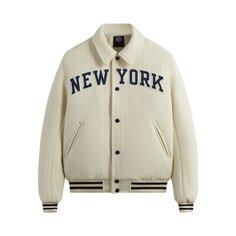 Куртка Kith For The New York Knicks Wool Collared Coaches &apos;Silk&apos;, кремовый