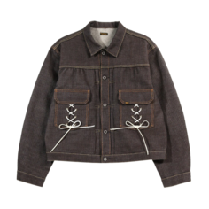 Куртка Kapital Century Denim Lace Up 2nd &apos;Brown&apos;, коричневый
