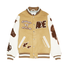 Куртка BAPE Multi Motif Varsity &apos;Beige&apos;, загар