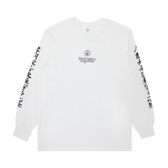 Футболка Supreme x blackmeans Long-Sleeve &apos;White&apos;, белый