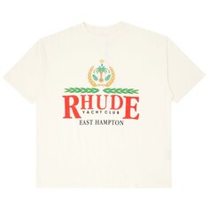 Футболка Rhude East Hampton Crest &apos;Vintage White&apos;, белый