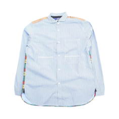 Рубашка Junya Watanabe MAN Broad Stripe Long-Sleeve &apos;White/Blue/Green&apos;, белый
