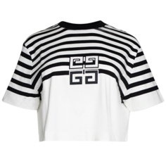 Футболка Givenchy 4G Cropped &apos;White/Blk&apos;, белый