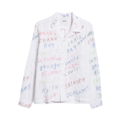 Рубашка Bode Familial Hall Long-Sleeve &apos;White/Multicolor&apos;, белый