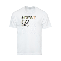 Футболка Loewe Relaxed Fit &apos;White/Multicolor&apos;, белый