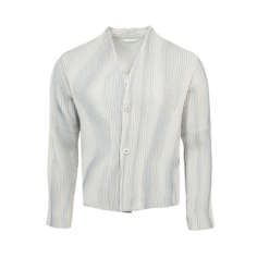 Рубашка Homme Plissé Issey Miyake Tweed Pleats &apos;Ivory&apos;, белый