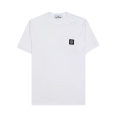 Футболка Stone Island Garment Dyed Logo &apos;White&apos;, белый