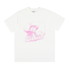 Футболка Carhartt WIP Buddy &apos;White/Pink&apos;, белый