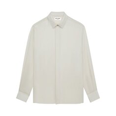 Рубашка Saint Laurent Twill Long-Sleeve &apos;Eggshell&apos;, белый