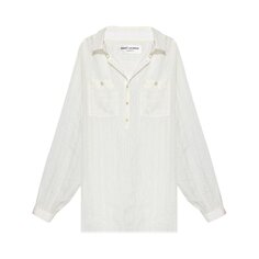 Рубашка Saint Laurent Tunic &apos;Craie&apos;, белый