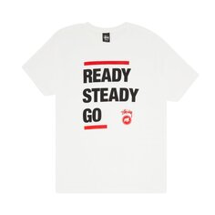 Футболка Stussy Ready Steady Go &apos;White&apos;, белый