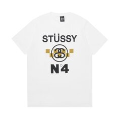 Футболка Stussy No.4 Check &apos;White&apos;, белый