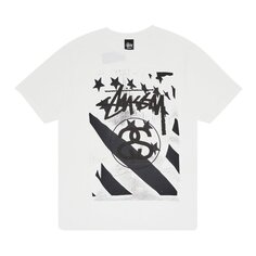 Футболка Stussy Flag &apos;White/Black&apos;, белый