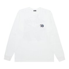 Лонгслив Stussy SS World Tour Collage &apos;White&apos;, белый