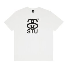 Футболка Stussy SS STU &apos;White&apos;, белый