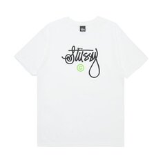 Футболка Stussy Cursive Basic Logo &apos;White&apos;, белый